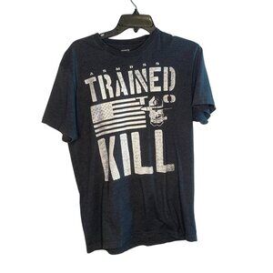 Grunt Style men's Trained To Kill dark gray t-shirt tee size Medium